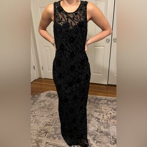 Betsey Johnson Vintage Black Lace Dress and Slip